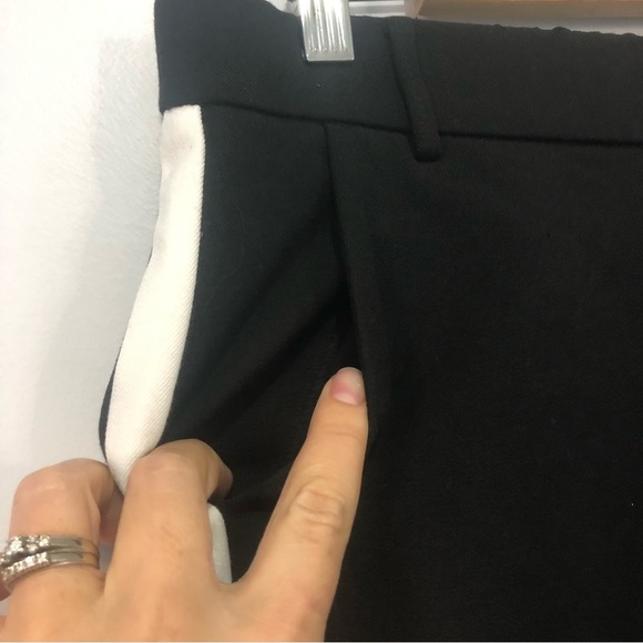 Zara Cropped Pull On Side Stripe Pants, Size M - Picture 5 of 11